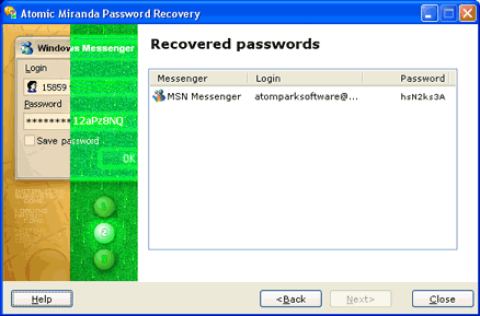 Miranda password recovery software