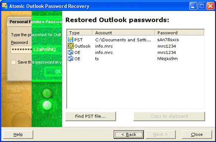 Atomic Outlook Password Cracker
